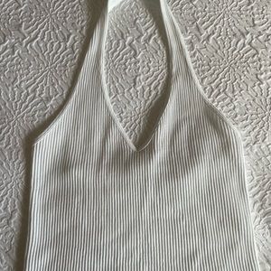 white crop top